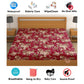 CHHAVI INDIA 210 TC Microfiber Waterproof Printed Fitted (Elastic) Bedsheet