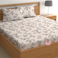 CHHAVI INDIA 180 TC Microfiber Printed Double Bedsheet With 2 Pillow Covers