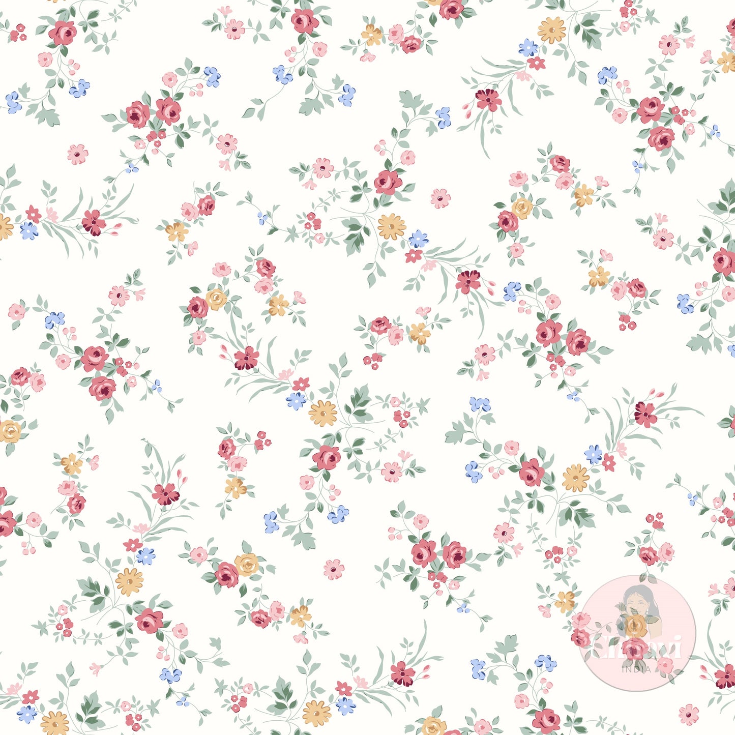 CHHAVI INDIA 210 TC Microfiber Printed King Size Bedsheet With Pillow Covers