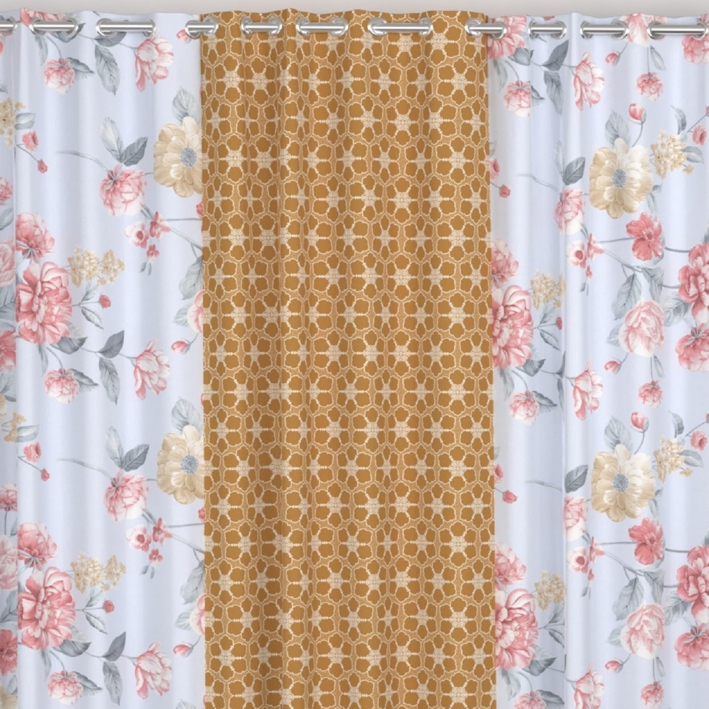 CHHAVI INDIA DESIGNER PRINTED DOOR CURTAIN PACK OF 3
