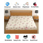 CHHAVI INDIA 210 TC Microfiber Waterproof Printed Fitted (Elastic) Bedsheet