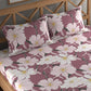 CHHAVI INDIA 210 TC Microfiber Double Fitted  Size Printed Bedsheet with pillow covers