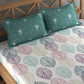 CHHAVI INDIA 210 TC Microfiber Printed King Size Bedsheet With 2 Pillow Covers