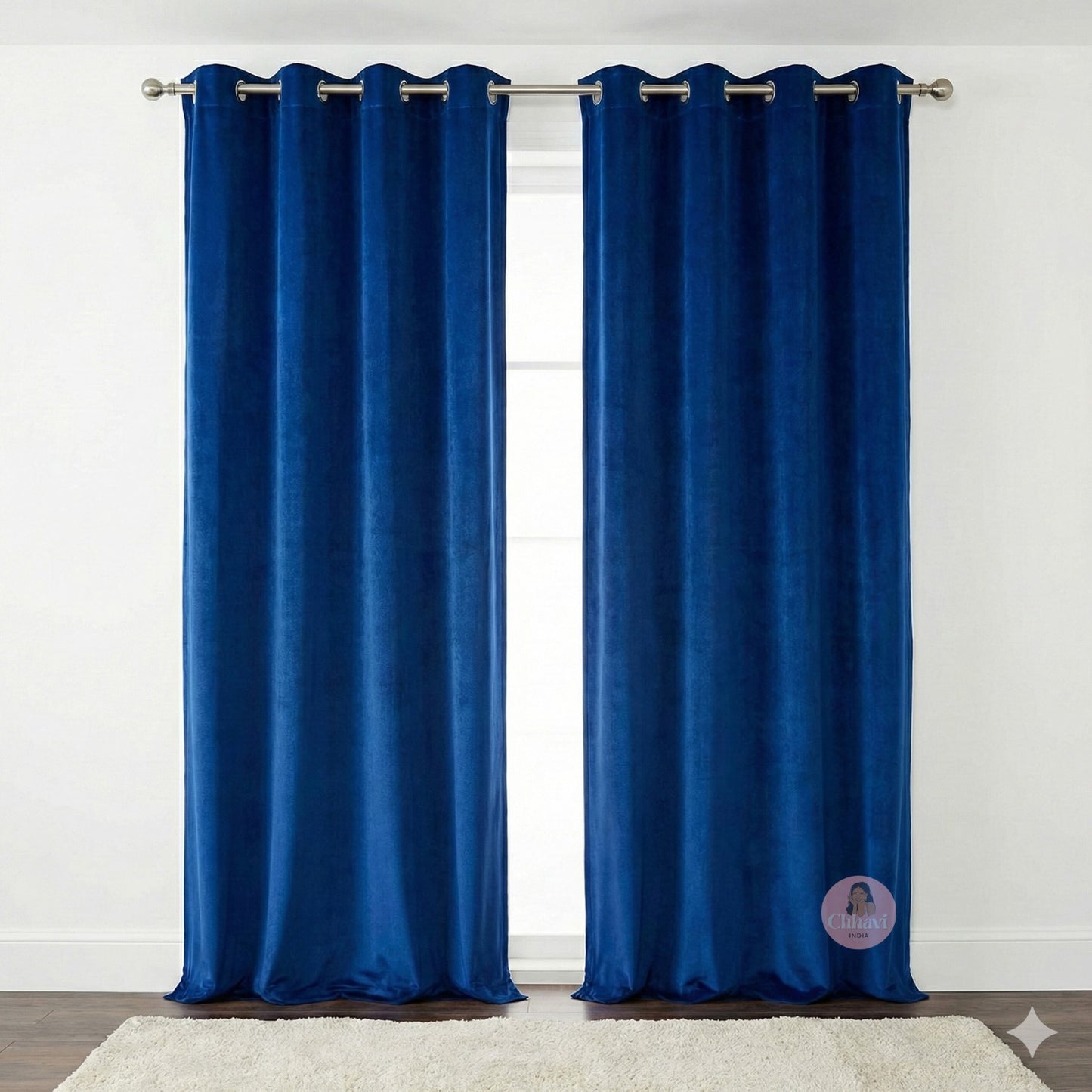 CHHAVI INDIA VELVET DOOR CURTAIN PACK OF 2