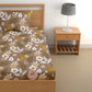 CHHAVI INDIA 180 TC Microfiber Printed Single Bedsheet With 1 Pillow Cover