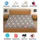 CHHAVI INDIA 210 TC Microfiber Waterproof Printed Fitted (Elastic) Bedsheet