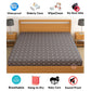 CHHAVI INDIA 210 TC Microfiber Waterproof Printed Fitted (Elastic) Bedsheet