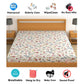 CHHAVI INDIA 210 TC Microfiber Waterproof Printed Fitted (Elastic) Bedsheet