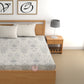 CHHAVI INDIA 210 TC Microfiber Printed King Size Bedsheet With 2 Pillow Covers