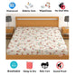 CHHAVI INDIA 210 TC Microfiber Waterproof Printed Fitted (Elastic) Bedsheet