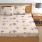 CHHAVI INDIA 210 TC Microfiber Printed Double Bedsheet With Pillow Covers