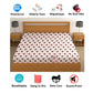 CHHAVI INDIA 210 TC Microfiber Waterproof Printed Fitted (Elastic) Bedsheet