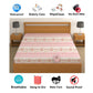 CHHAVI INDIA 210 TC Microfiber Waterproof Printed Fitted (Elastic) Bedsheet