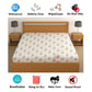 CHHAVI INDIA 210 TC Microfiber Waterproof Printed Fitted (Elastic) Bedsheet