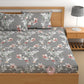 CHHAVI INDIA 210 TC Microfiber Printed Double Bedsheet With Pillow Covers