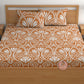 CHHAVI INDIA 180 TC Microfiber Double Fitted  Size Printed Bedsheet