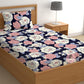 CHHAVI INDIA 180 TC Microfiber Printed Single Bedsheet With 1 Pillow Cover
