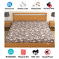 CHHAVI INDIA 210 TC Microfiber Waterproof Printed Fitted (Elastic) Bedsheet