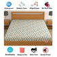 CHHAVI INDIA 210 TC Microfiber Waterproof Printed Fitted (Elastic) Bedsheet