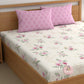 CHHAVI INDIA 210 TC Microfiber Printed King Size Bedsheet With Pillow Covers