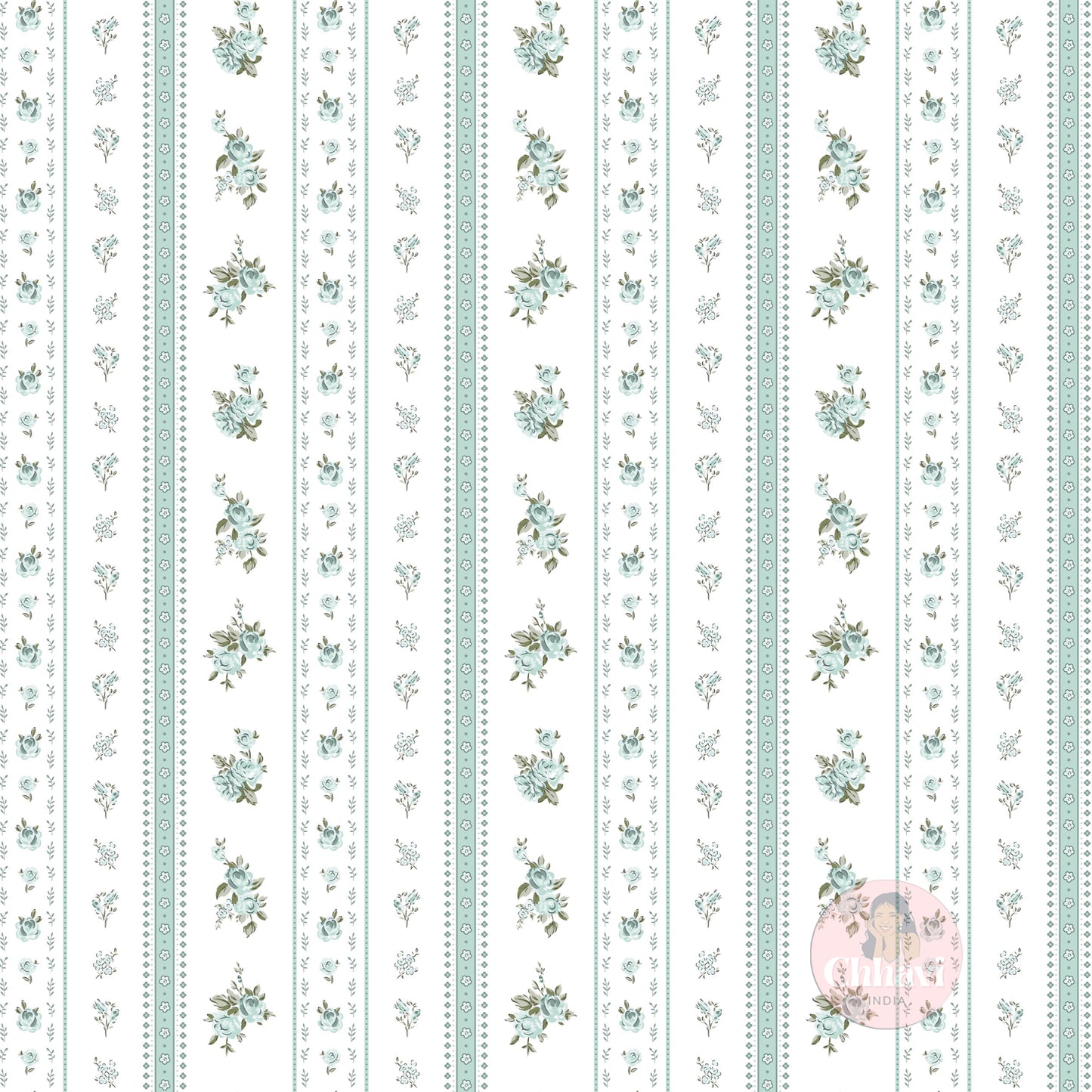CHHAVI INDIA 210 TC Microfiber Double Fitted  Size Printed Bedsheet