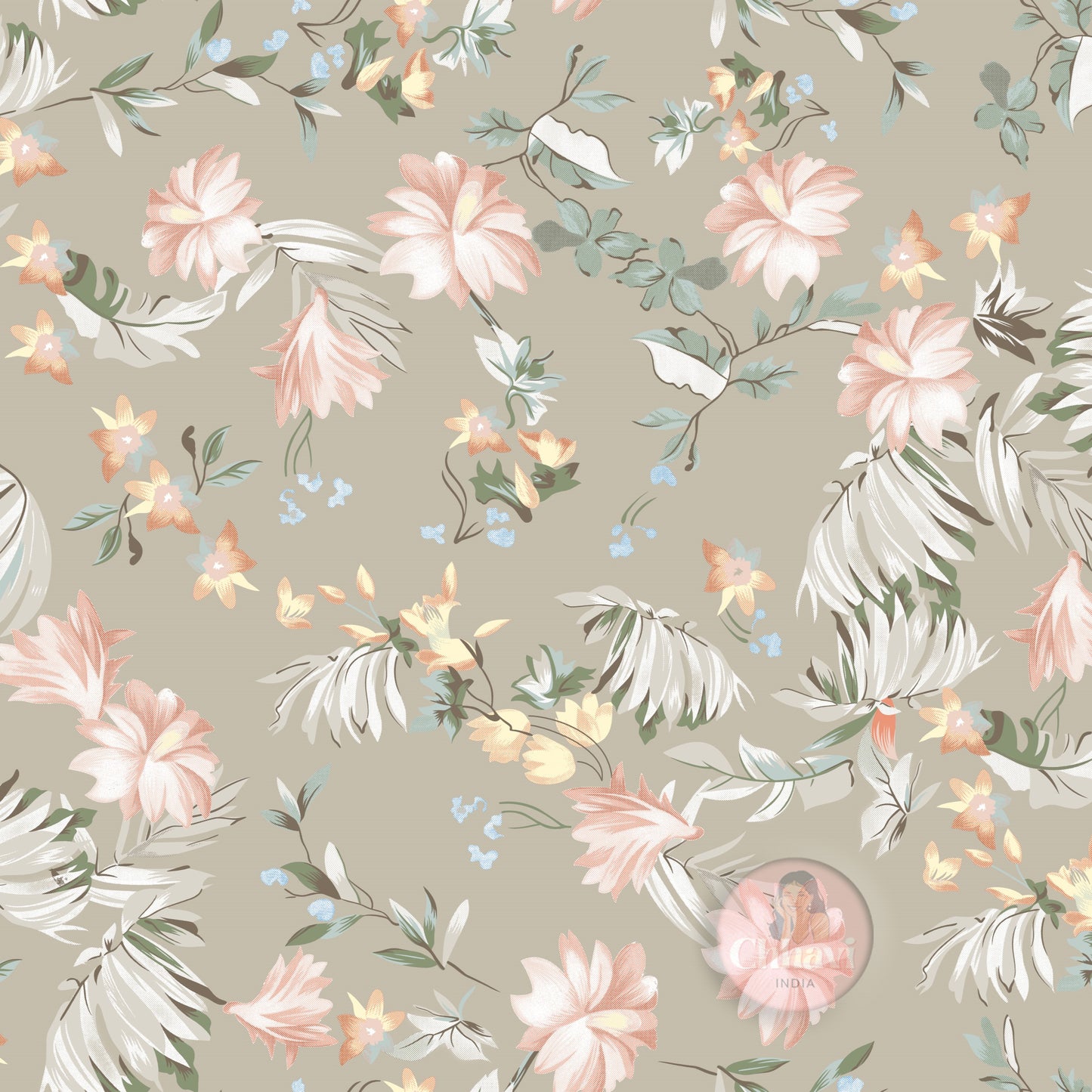 CHHAVI INDIA 210 TC Microfiber Printed King Size Bedsheet With Pillow Covers