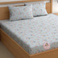 CHHAVI INDIA 210 TC Microfiber Printed King Size Bedsheet With Pillow Covers