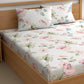 CHHAVI INDIA 210 TC Microfiber Printed King Size Bedsheet With Pillow Covers