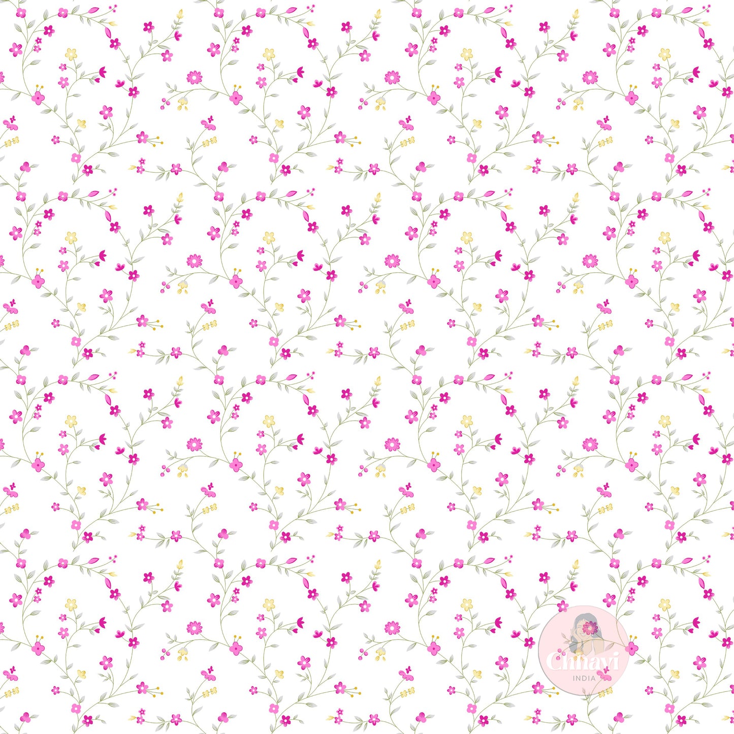 CHHAVI INDIA 210 TC Microfiber Double Fitted  Size Printed Bedsheet