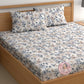 CHHAVI INDIA 210 TC Microfiber Printed King Size Bedsheet With Pillow Covers
