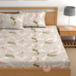CHHAVI INDIA 210 TC Microfiber Printed Double Bedsheet With 2 Pillow Covers