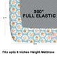 CHHAVI INDIA 210 TC Microfiber Waterproof Printed Fitted (Elastic) Bedsheet