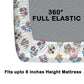 CHHAVI INDIA 210 TC Microfiber Waterproof Printed Fitted (Elastic) Bedsheet