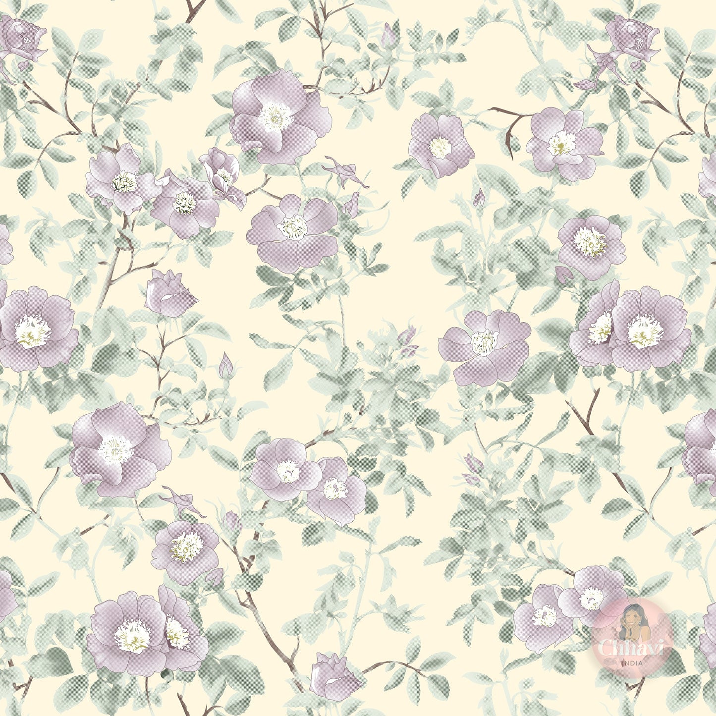 CHHAVI INDIA 210 TC Microfiber Printed King Size Bedsheet With 2 Pillow Covers