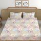 CHHAVI INDIA 210 TC Microfiber Printed Double Bedsheet With Pillow Covers
