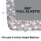 CHHAVI INDIA 210 TC Microfiber Waterproof Printed Fitted (Elastic) Bedsheet