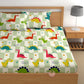 CHHAVI INDIA 210 TC Microfiber Double Fitted  Size Printed Bedsheet with pillow covers