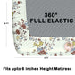 CHHAVI INDIA 210 TC Microfiber Waterproof Printed Fitted (Elastic) Bedsheet