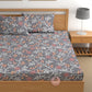 CHHAVI INDIA 210 TC Microfiber Double Fitted  Size Printed Bedsheet with pillow covers