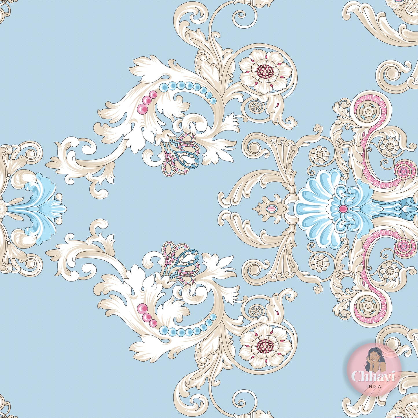 CHHAVI INDIA 210 TC Microfiber Printed Double Bedsheet With Pillow Covers