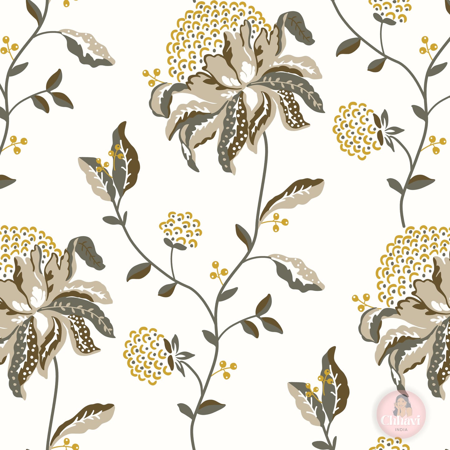 CHHAVI INDIA 210 TC Microfiber Printed King Size Bedsheet With 2 Pillow Covers