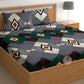 CHHAVI INDIA 180 TC Microfiber Printed Double Bedsheet With 2 Pillow Covers