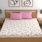 CHHAVI INDIA 210 TC Microfiber Printed King Size Bedsheet With Pillow Covers