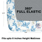 CHHAVI INDIA 210 TC Microfiber Waterproof Printed Fitted (Elastic) Bedsheet