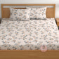 CHHAVI INDIA 180 TC Microfiber Double Fitted  Size Printed Bedsheet