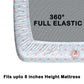 CHHAVI INDIA 210 TC Microfiber Waterproof Printed Fitted (Elastic) Bedsheet