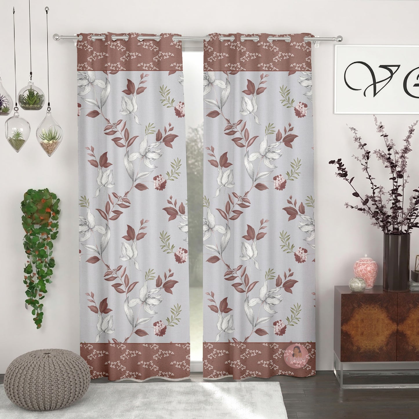 CHHAVI INDIA DESIGNER PRINTED DOOR CURTAIN PACK OF 2