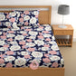 CHHAVI INDIA 180 TC Microfiber Printed Double Bedsheet With 2 Pillow Covers