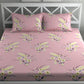 CHHAVI INDIA 210 TC Microfiber Double Fitted  Size Printed Bedsheet with pillow covers