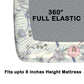 CHHAVI INDIA 210 TC Microfiber Waterproof Printed Fitted (Elastic) Bedsheet